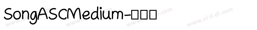 Song ASC Medium字体转换